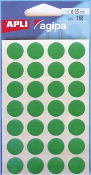APLI ROND 15MM GROEN 168st BL