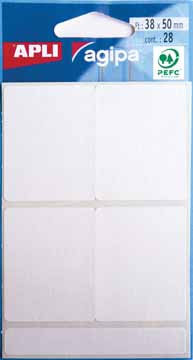 ETUI 28 ETIKET.WIT 38X50MM