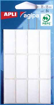 ETUI  84 ETIKET.WIT 15X35MM