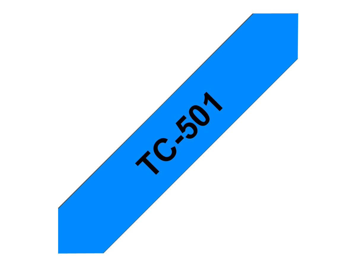 BROTHER P-Touch TC-501 black on blue 12mm