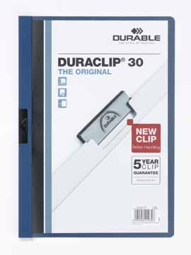 DURABLE DURACLIP DONKERBLAUW 30MM