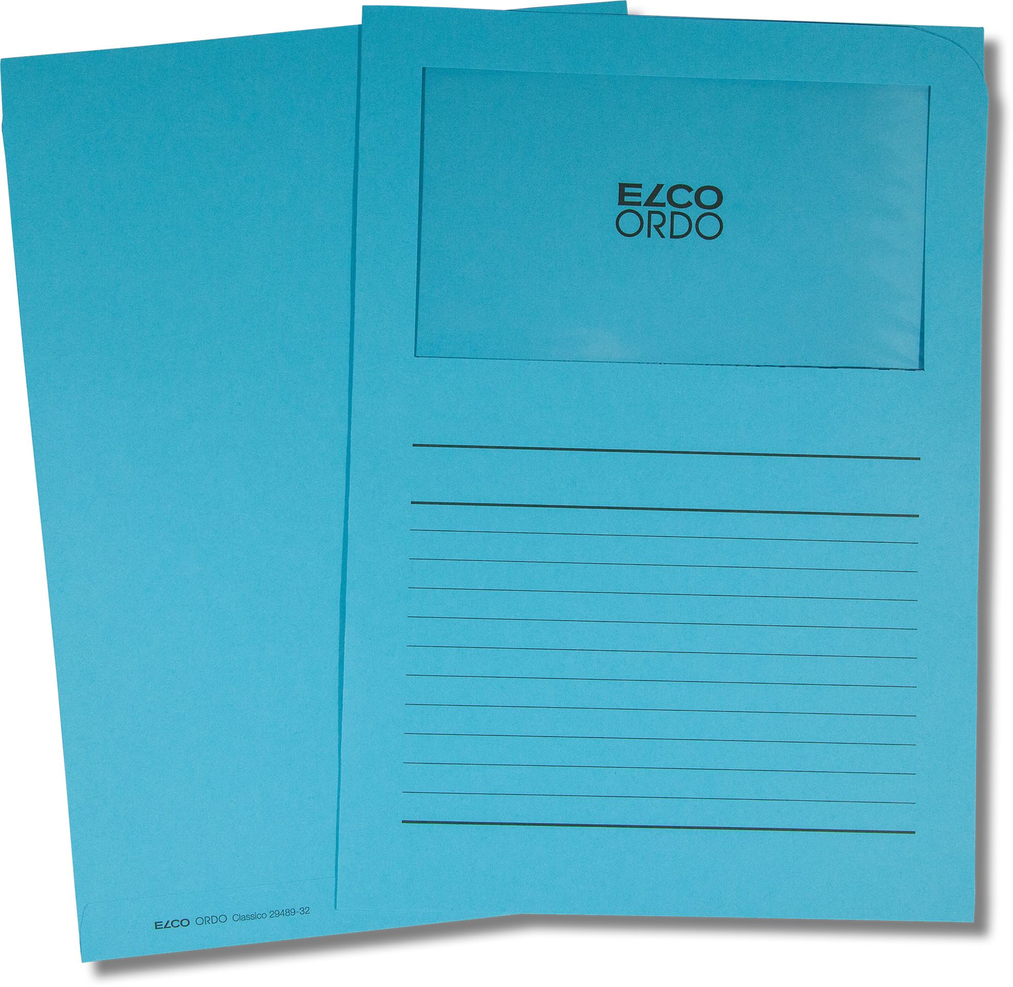 ELCO L-MAP+VENSTER BLAUW bedrukt