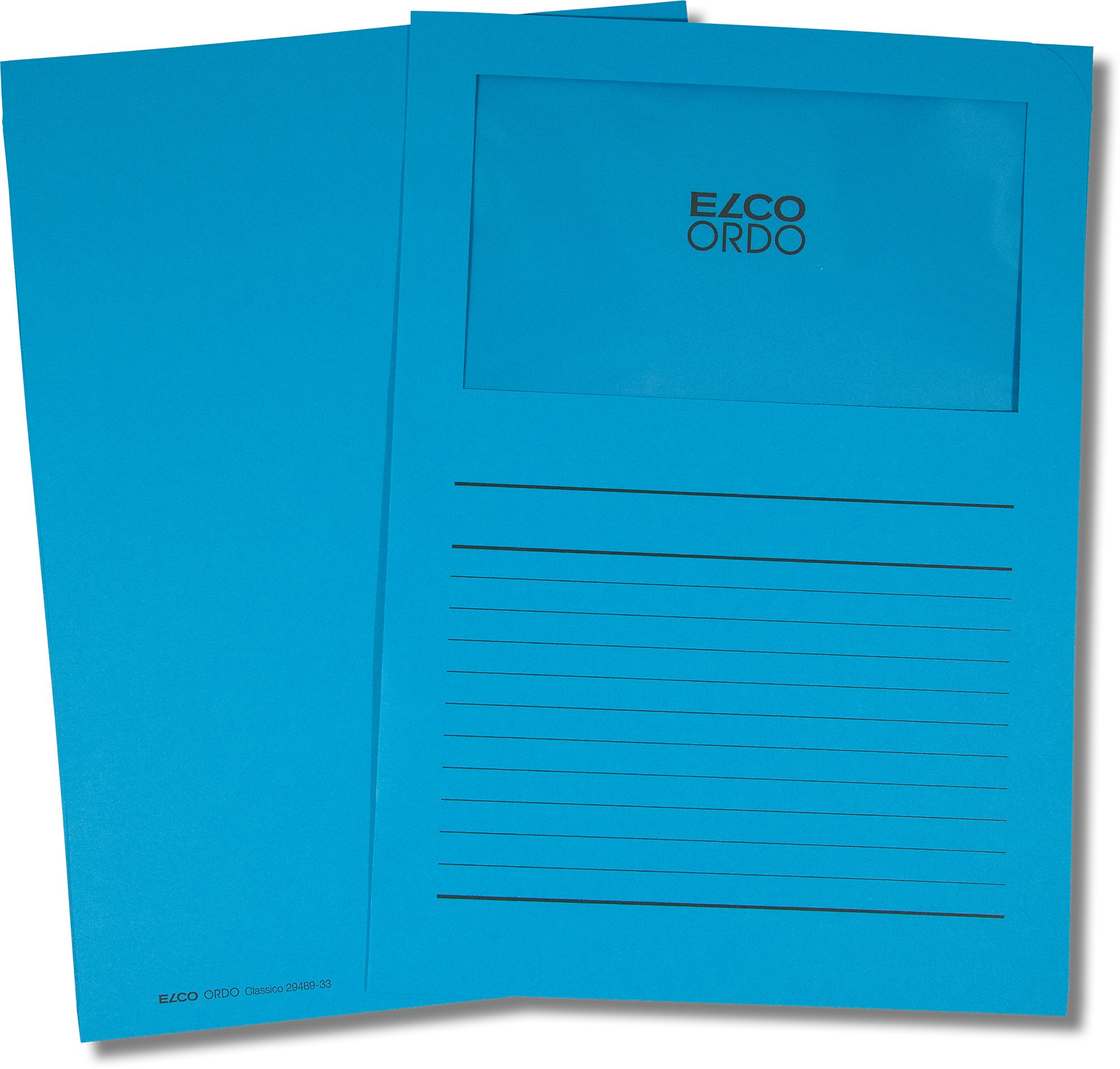ELCO L-MAP+VENSTER DIEPBLAUW bedrukt