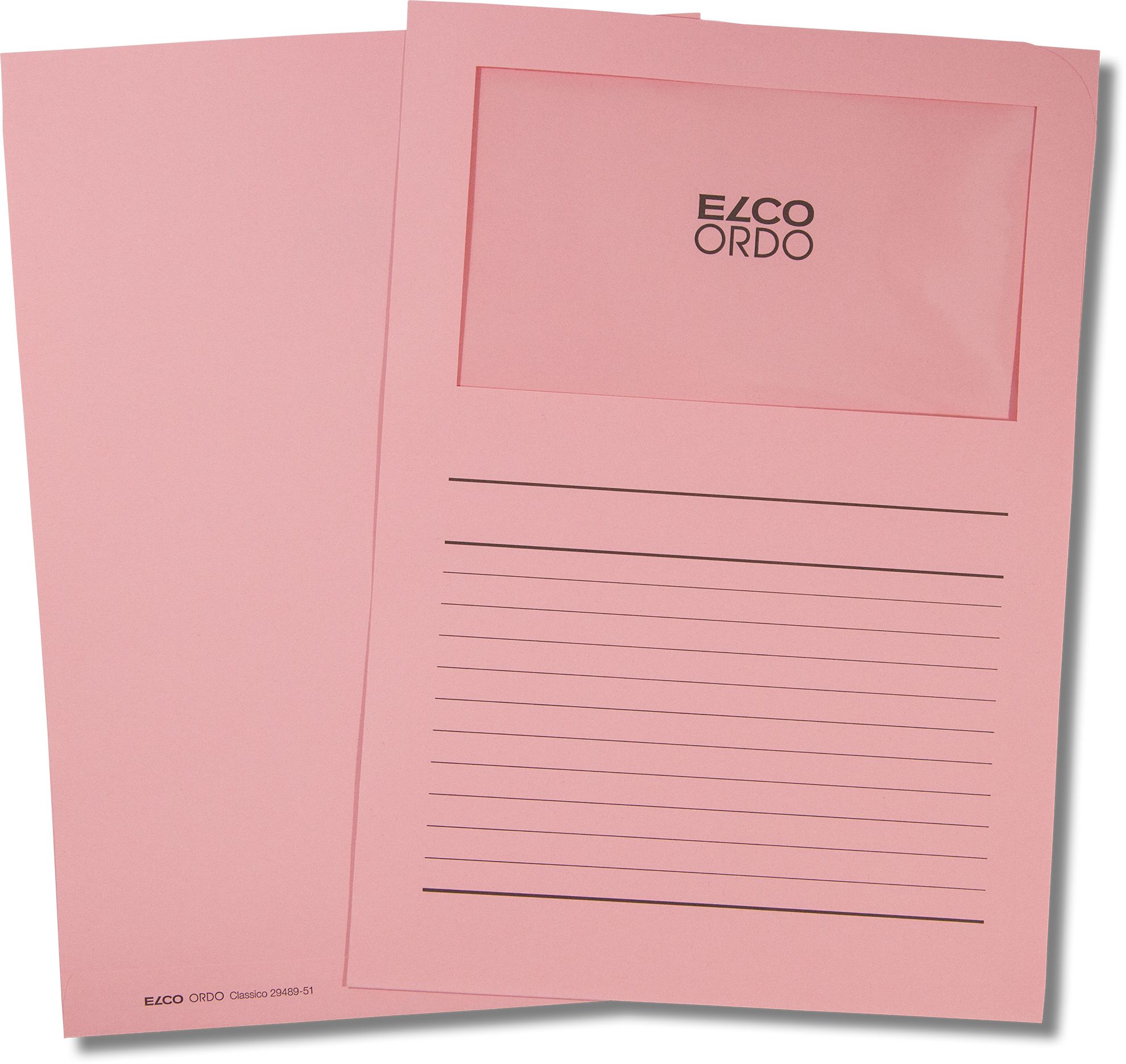 ELCO L-MAP+VENSTER ROZE bedrukt