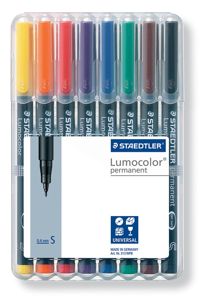 OHP MARKER LUMOCOLOR 0,4 ETUI8