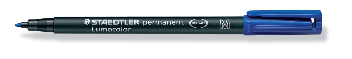 OHP MARKER LUMOCOLOR BLAUW 1MM