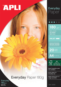 FOTOPAPIER 180G 10X15CM 20V