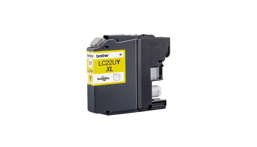 BROTHER LC22UY Inkt cartridge Geel 1200 pagina s voor DCP-J7
