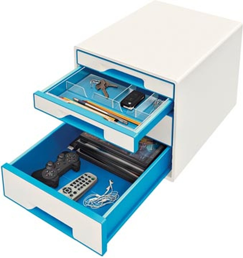 LEITZ WOW LADENBLOK 4L WIT/BL