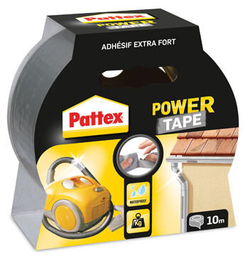 PATTEX POWER TAPE GRIJS 10M