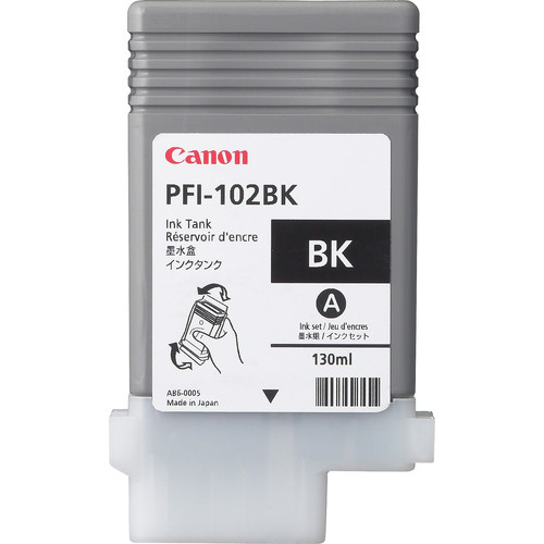 CANON PFI-102BK dye inktcartridge zwart standard capacity 13