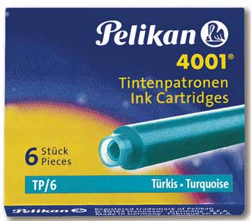 INKTPATROON 4001 TURKOOIS 6X