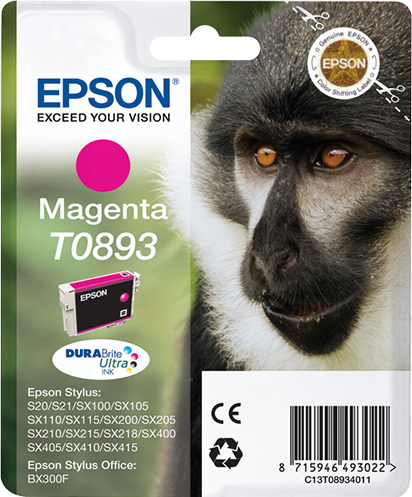 EPSON T0893 inktcartridge magenta low capacity 3.5ml 1-pack