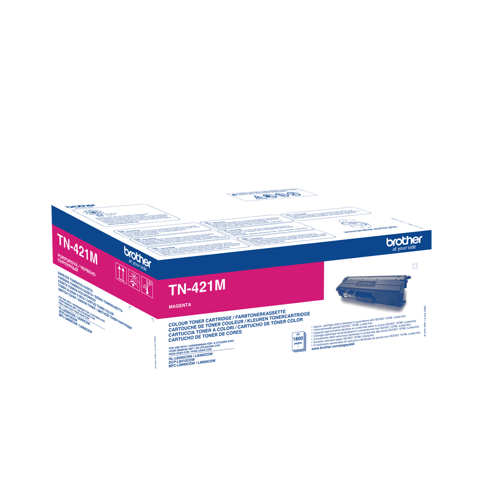 BROTHER TN421M Toner Cartridge Magenta 1.800 pagina s voor B
