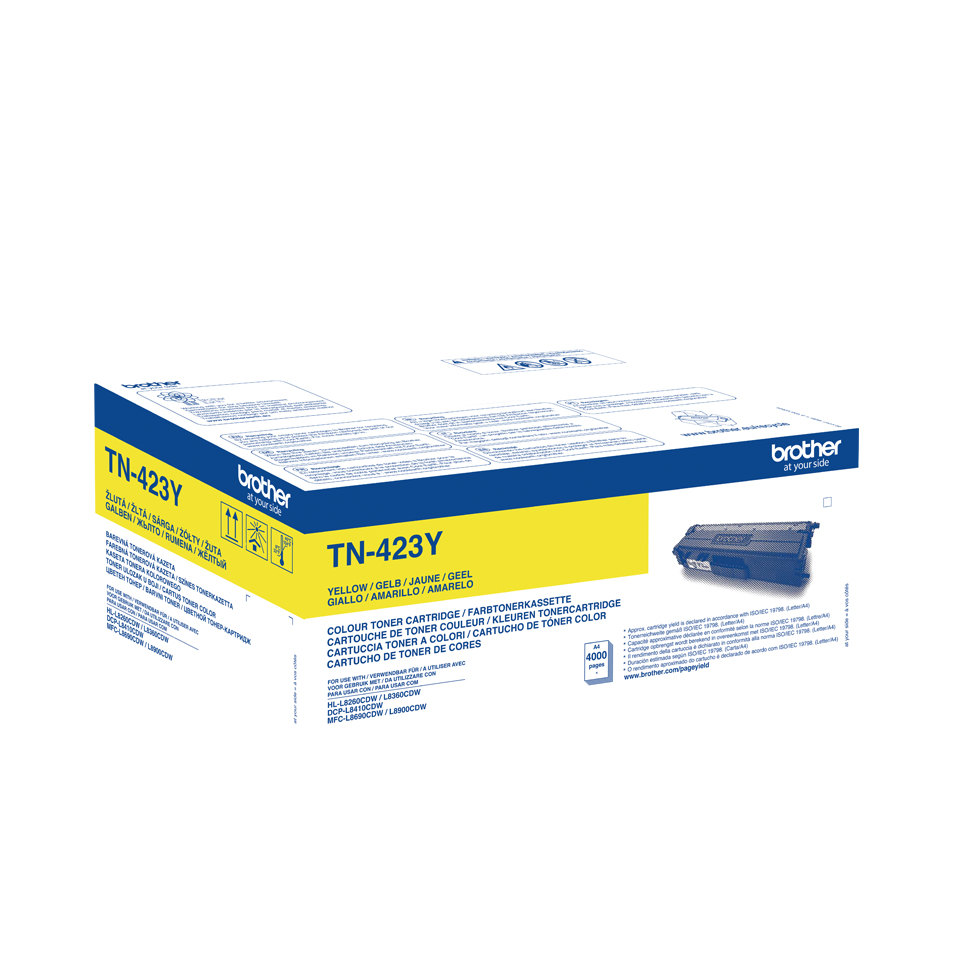 BROTHER TN423Y Toner Cartridge Geel Hoge Capaciteit 4.000 pa