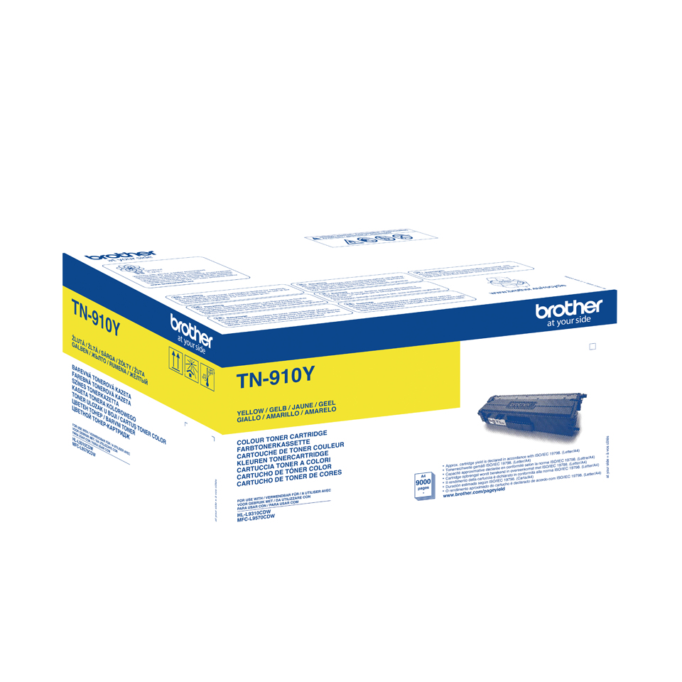 BROTHER TN910Y Toner Cartridge Geel Ultra Hoge Capaciteit 9.