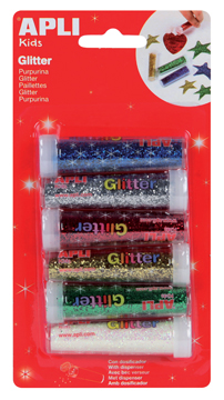 GLITTERSPOEDER ASS 6ST