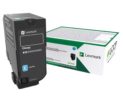 LEXMARK 10K Return Program Cyan Toner Cartridge CS/CX727 CS7