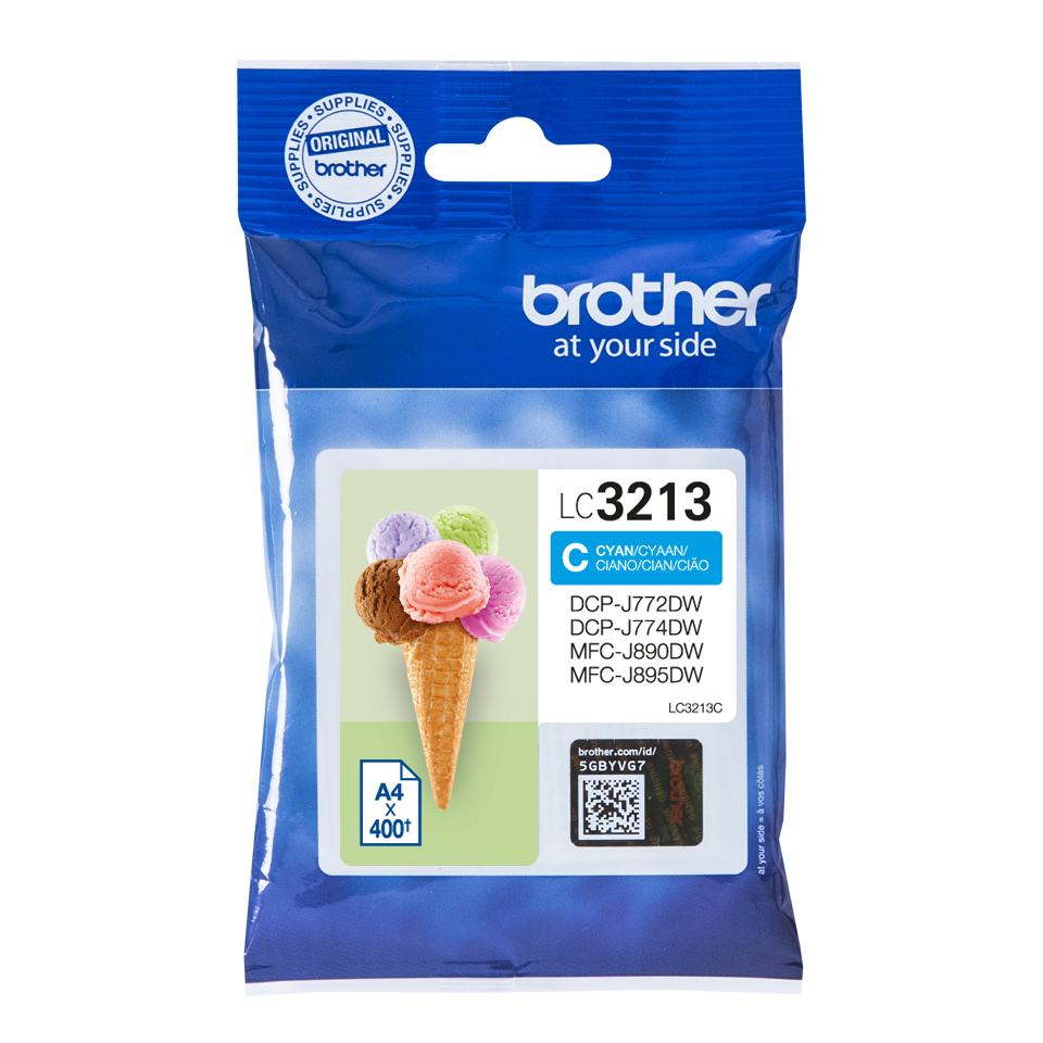 BROTHER LC3213C High capacity 400-page cyan ink cartridge