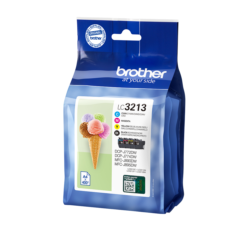 BROTHER LC3213VAL Pack of 4 cartridges black cyan magenta ye