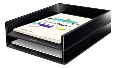 LEITZ DUAL BLACK BRIEVENBAK ZW