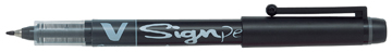 PILOT V SIGN PEN ZWART