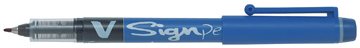 PILOT V SIGN PEN BLAUW