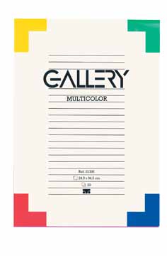 GALLERY TEKENBLOK KLEUR 24.5X34.5
