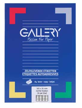 ETIKET WIT105X35 100V RECHT