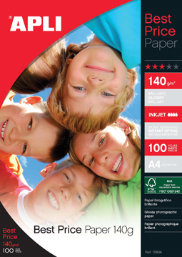 FOTOPAP.A4 GLOSSY 140GR 100V