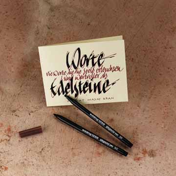 SET 3KALLIGR.STIFT ZWART EDDIN