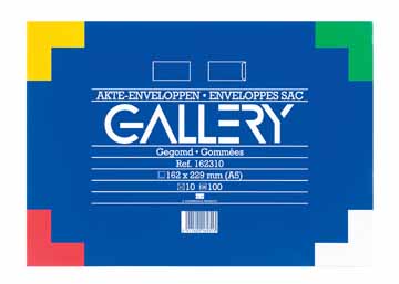 GALLERY AKTE-OMSLAGEN 162X229 WIT 10ST