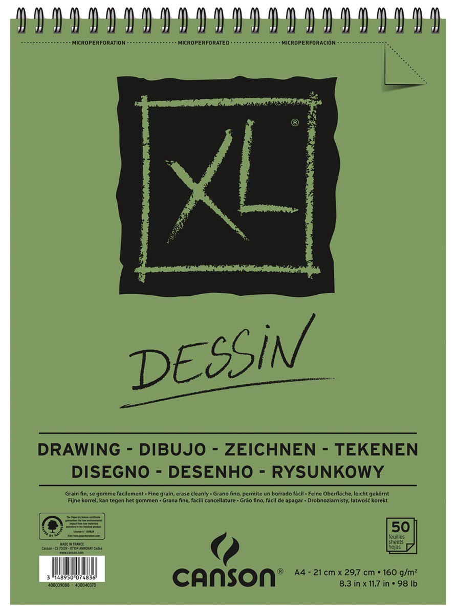 TEKENBLOK 50V XL DESSN A4 160G