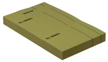 KELNERBLOKS GEEL 10X4CM 100V