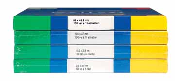 ETIKET WIT 66X46,6 100V ROND