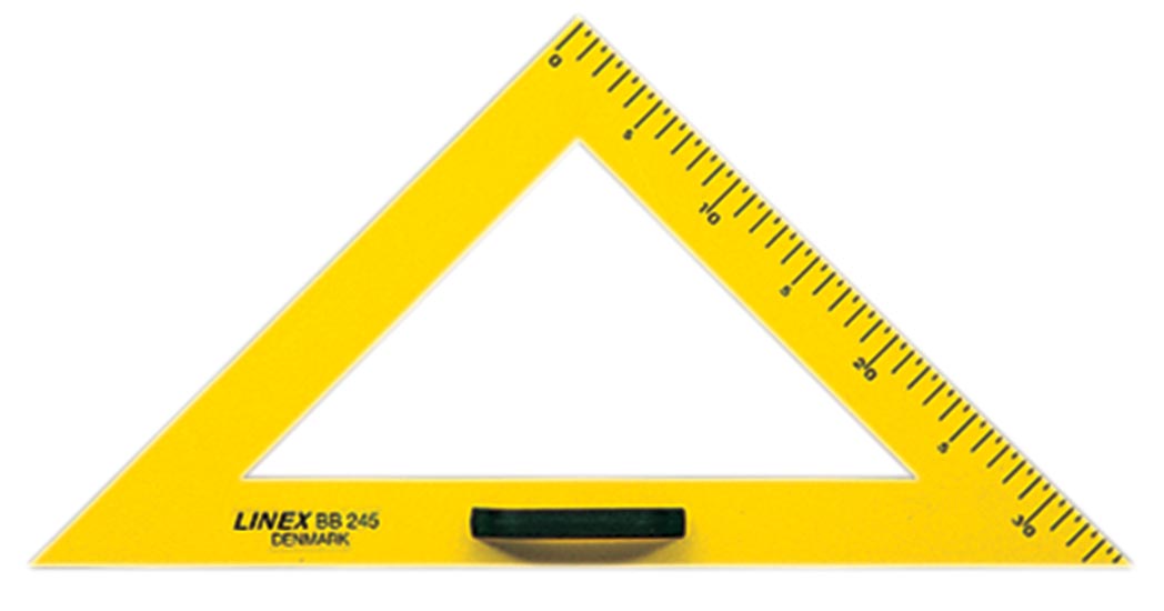 LINEX SCHOOLBORD GEODRIEHOEK