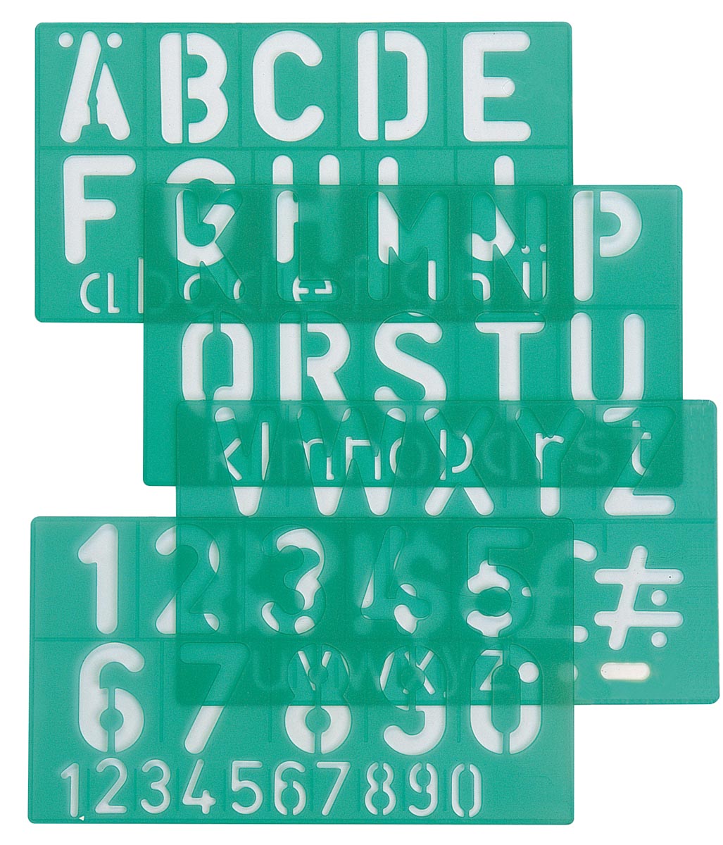 LINEX LETTERSJABLOON 30MM