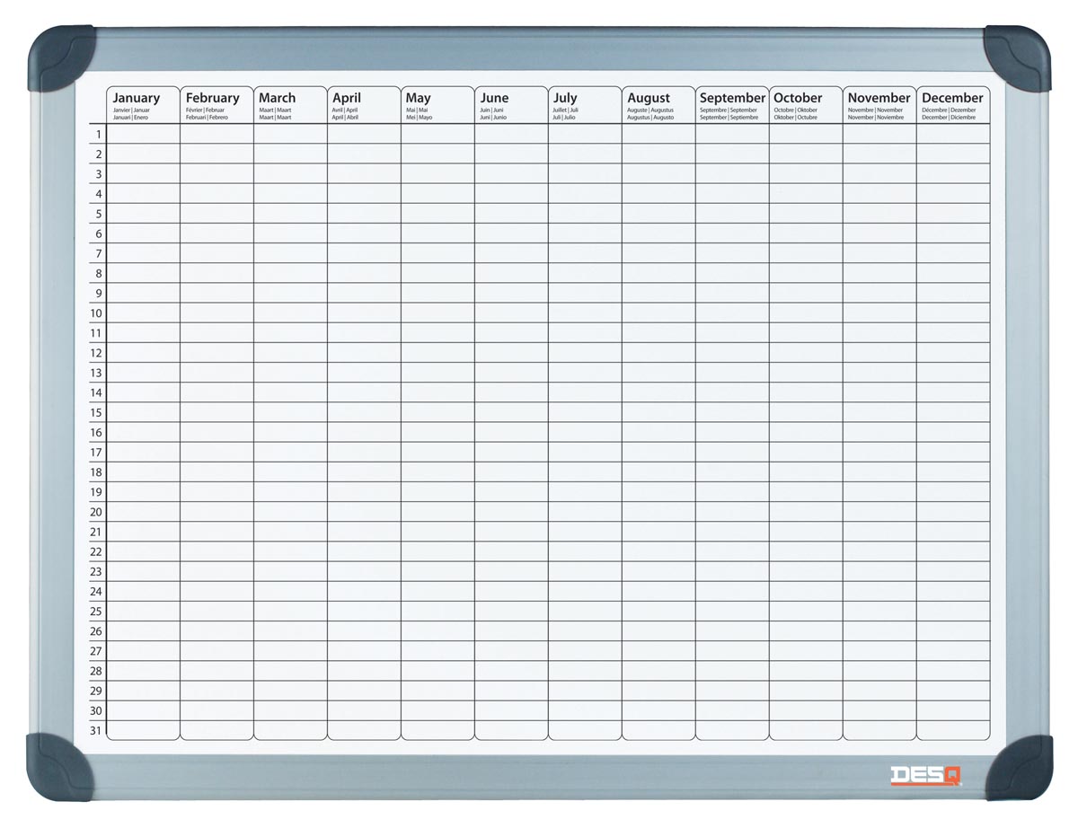 MAG JAARPLANNER DESQ 60X90CM