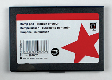 STEMPELKUSSEN 110X70MM ZWART