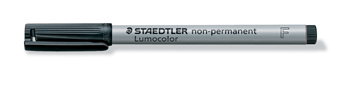 OHP MARKER LUMOCOLOR ZWART 0,6