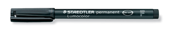STAEDTLER LUMO PERMANENT 0.6MM 10ST ZWART