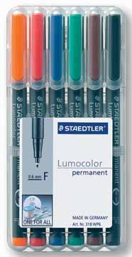 OHP MARKER LUMOCOLOR 0,6 ETUI6