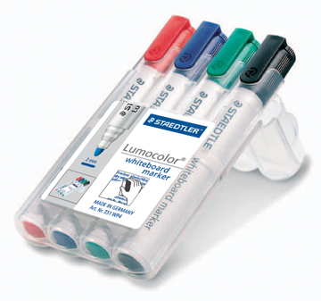 STAEDTLER WITBORDSTIFTEN 4ST