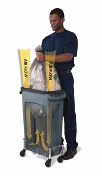 AFVALBAK SLIM JIM 87L GRIJS