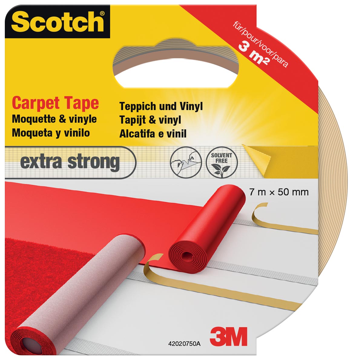 SCOTCH TAPIJTTAPE STRONG 50X7
