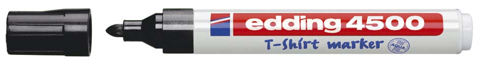 T-SHIRT MARKER ZWART EDDING