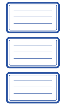 SCHOOLETIKET BLAUW 9ST