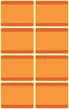 DIEPVRIESETIKET BLIS40 FLUO ORANJE
