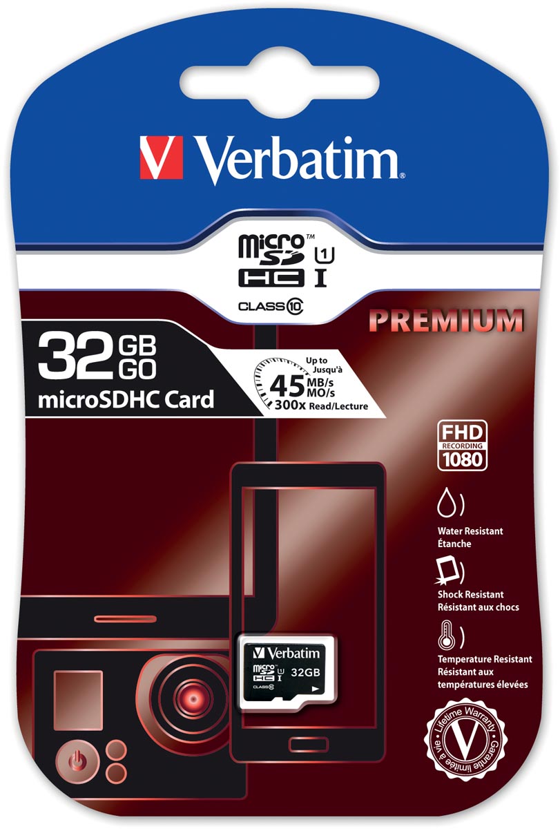 VERBATIM MICROSDHC PREMIUM 32G