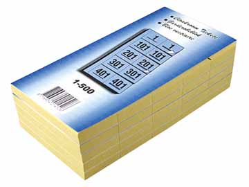GARDEROBEBLOK 1-500 BLAUW